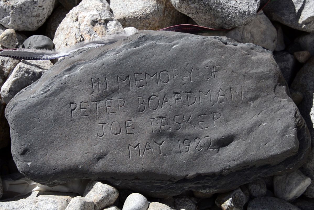 44 Peter Boardman and Joe Tasker Were Last Seen May 17, 1982 Trying To Climb The North East Shoulder Memorial At Hill Next To Mount Everest North Face Base Camp